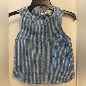 Habitat Denim Blue and White Striped Tank Top